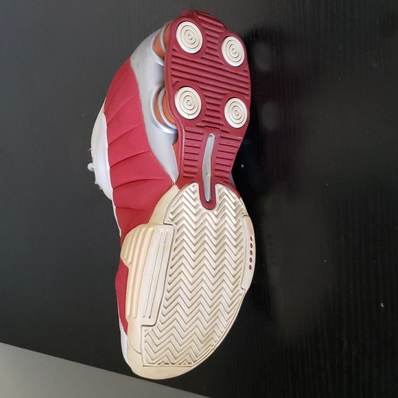 Nike Shox men's sz.7 Pre-owned red& white.  Leather. Good tread.0 - Picture 7 of 9
